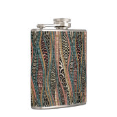 Abstract patroon in etnische stijl heupfles (Rechts)