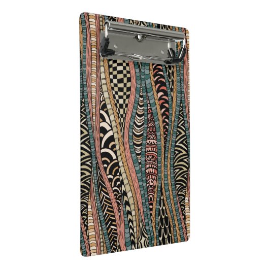 Abstract patroon in etnische stijl mini klembord (Schuin)