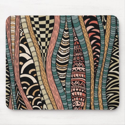 Abstract patroon in etnische stijl muismat (Voorkant)