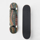 Abstract patroon in etnische stijl persoonlijk skateboard (Voorkant)
