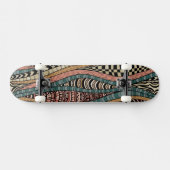 Abstract patroon in etnische stijl persoonlijk skateboard (Horizontaal)