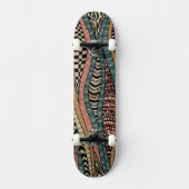 Abstract patroon in etnische stijl persoonlijk skateboard (Voorkant)