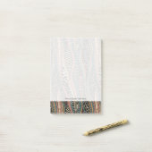 Abstract patroon in etnische stijl post-it® notes (Op bureau)