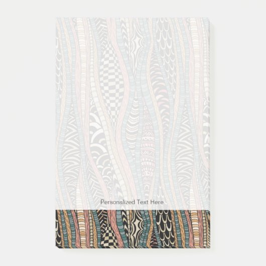 Abstract patroon in etnische stijl post-it® notes (Voorkant)