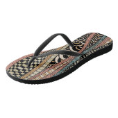 Abstract patroon in etnische stijl teenslippers (Schuin)