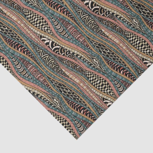 Abstract patroon in etnische stijl tissuepapier (Detail)