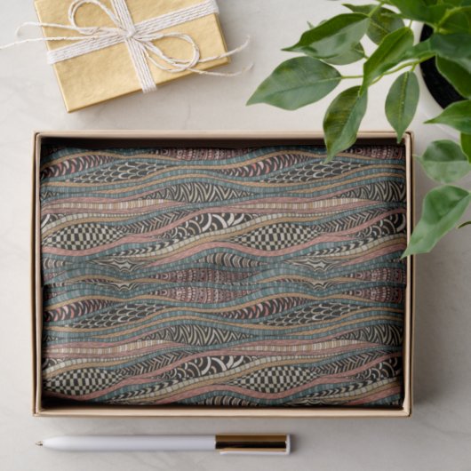 Abstract patroon in etnische stijl tissuepapier (Geschenk)