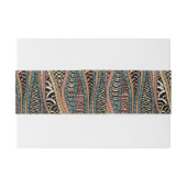 Abstract patroon in etnische stijl uitnodigingen wikkel (Achterkant Voorbeeld)