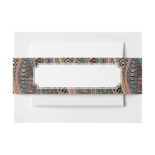 Abstract patroon in etnische stijl uitnodigingen wikkel (Voorkant Voorbeeld)