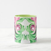 Abstract patroon in Pastel-kleuren Mok (Midden)