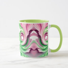 Abstract patroon in Pastel-kleuren Mok