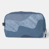 Abstract patroon in tinten blauw toilettasje (Voorkant)