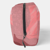 Abstract Patroon in tinten van rood en roze Toilettasje (Rechts)