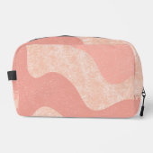 Abstract Patroon in tinten van roze en perzik Toilettasje (Voorkant)