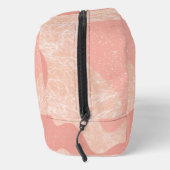 Abstract Patroon in tinten van roze en perzik Toilettasje (Rechts)