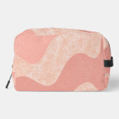 Abstract Patroon in tinten van roze en perzik Toilettasje (Achterkant)