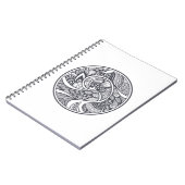 Abstract patroon in Zen-Doodle-stijl Notitieboek (Linkerzijde)