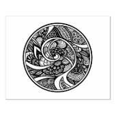 Abstract patroon in Zen-Doodle stijl Rubberstempel (Afrduk)