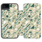 Abstract patroon incipio iPhone portemonnee hoesje (Agenda Open)