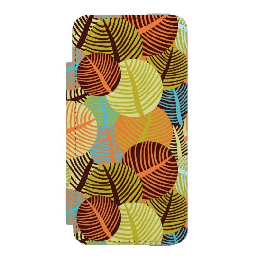 Abstract patroon incipio iPhone portemonnee hoesje (Voorkant Agenda)