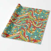 abstract patroon inpakpapier (Uitgerold)