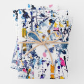 Abstract patroon inpakpapier vel (In situ)