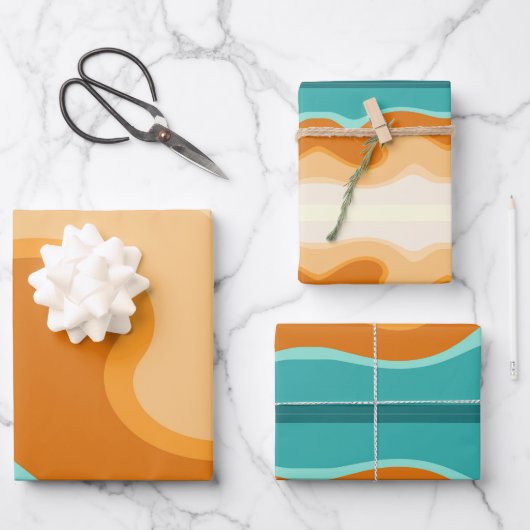 Abstract patroon inpakpapier vel (Voorkant)