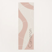 Abstract patroon ivoorlicht terracotta toevoegen n yogamat (Voorkant)