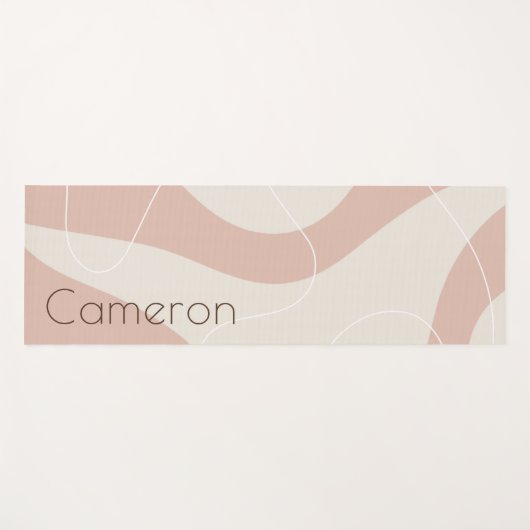 Abstract patroon ivoorlicht terracotta toevoegen n yogamat (Voorkant (horizontaal))