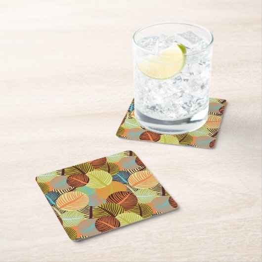 Abstract patroon kartonnen onderzetters (Insitu)