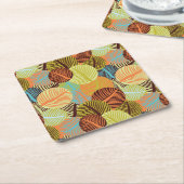 Abstract patroon kartonnen onderzetters (Schuin)