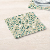 Abstract patroon kartonnen onderzetters (Schuin)