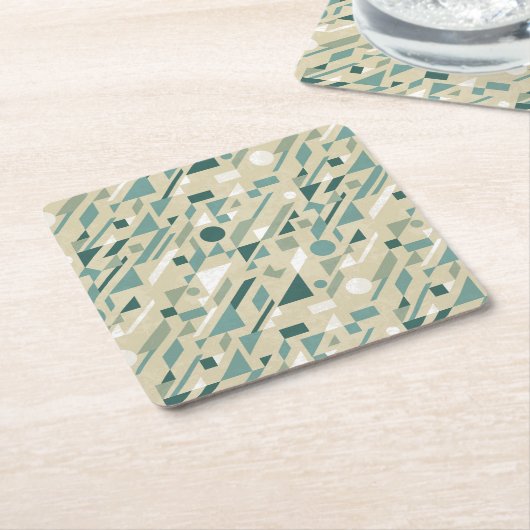 Abstract patroon kartonnen onderzetters (Schuin)