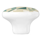 Abstract patroon keramische knop (Zijkant)