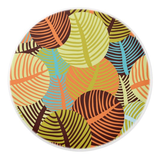 Abstract patroon keramische knop (Voorkant)