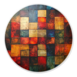 Abstract patroon keramische knop