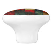 Abstract patroon keramische knop (Zijkant)