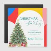 Abstract Patroon Kerstfeest Uitnodiging (Voorkant / Achterkant)