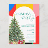 Abstract Patroon Kerstfeest Uitnodiging (Voorkant)