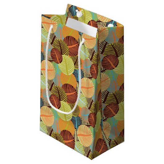 Abstract patroon klein cadeauzakje (Voorkant Gekanteld)