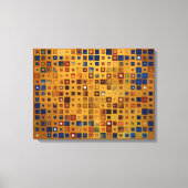 Abstract patroon kleurloos schaken canvas afdruk (Voorkant)