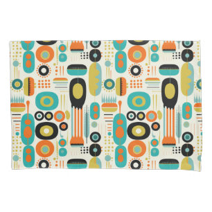 Abstract patroon kleurrijk retro mid century moder kussensloop