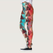 Abstract patroon | Kleurrijke Driehoeksvormen Leggings (Links)