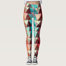 Abstract patroon | Kleurrijke Driehoeksvormen Leggings