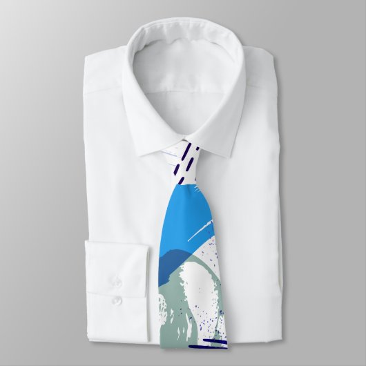 Abstract patroon kleurrijke penseelstreken stropdas (Gebonden)