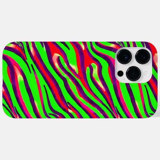 Abstract patroon kleurrijke Zebra Print Stripe Case-Mate iPhone Case (Achterkant (horizontaal))