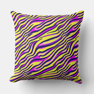 Abstract patroon kleurrijke Zebra Print Stripe Kussen