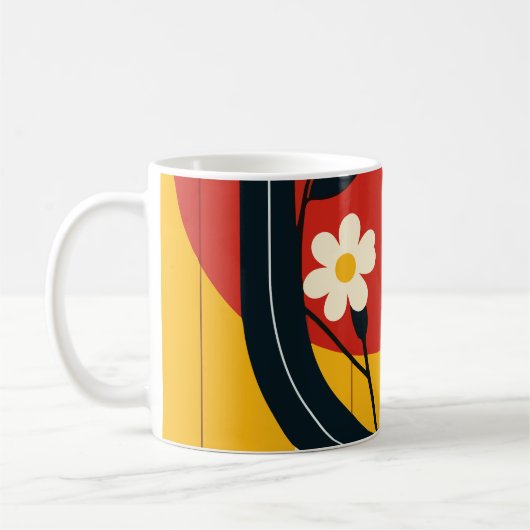 abstract patroon koffiemok (Links)
