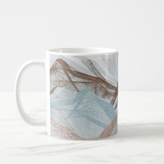 Abstract patroon koffiemok (Links)