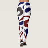 abstract patroon leggings (Achterkant)